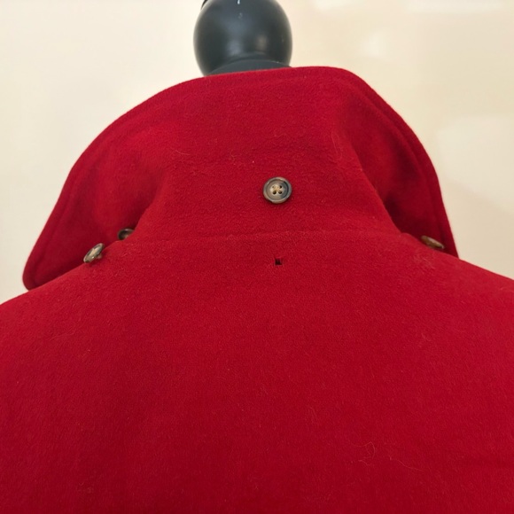 Vintage L.L.Bean Red Wool Duffle Coat Thinsulate Made in USA Women’s 10 - Picture 10 of 10